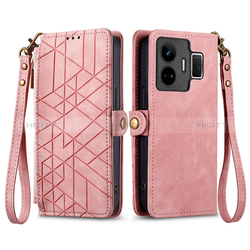 Funda de Cuero Cartera con Soporte Carcasa S05D para Realme GT Neo5 240W 5G