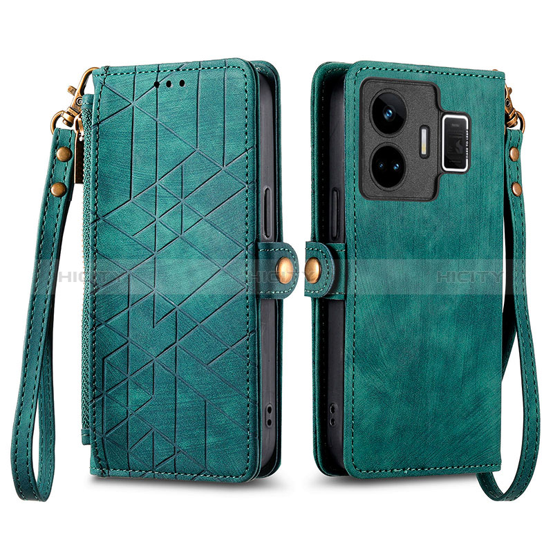 Funda de Cuero Cartera con Soporte Carcasa S05D para Realme GT Neo5 5G