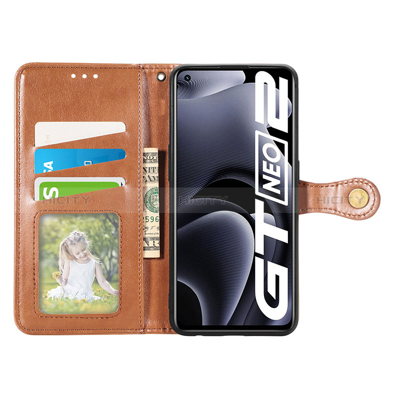 Funda de Cuero Cartera con Soporte Carcasa S05D para Realme GT2 5G