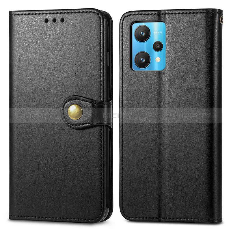 Funda de Cuero Cartera con Soporte Carcasa S05D para Realme Narzo 50 Pro 5G Negro