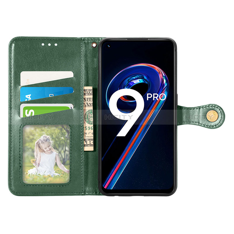 Funda de Cuero Cartera con Soporte Carcasa S05D para Realme Q5 5G