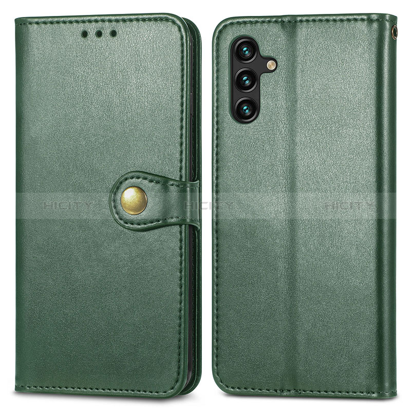 Funda de Cuero Cartera con Soporte Carcasa S05D para Samsung Galaxy A04s Verde