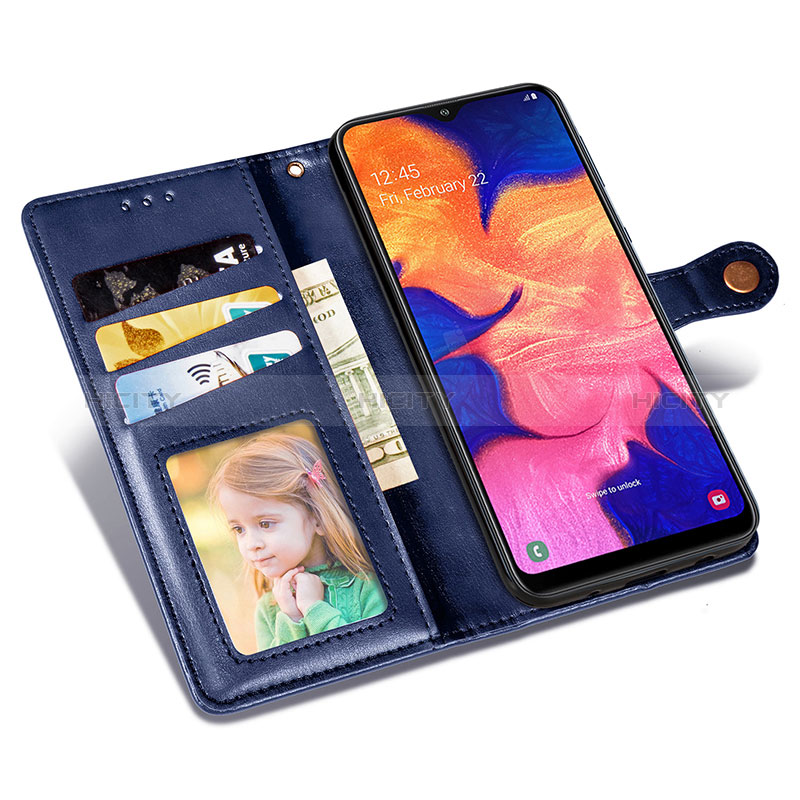 Funda de Cuero Cartera con Soporte Carcasa S05D para Samsung Galaxy A10