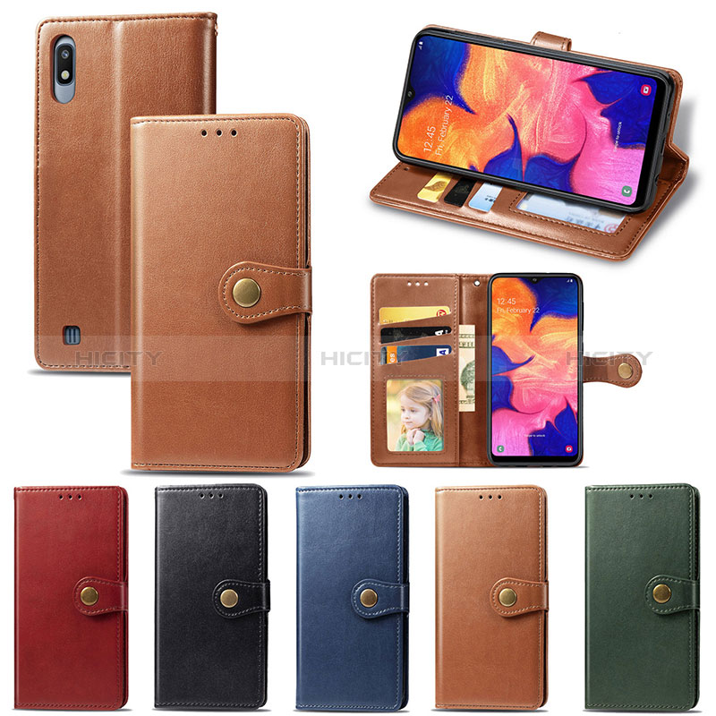 Funda de Cuero Cartera con Soporte Carcasa S05D para Samsung Galaxy A10