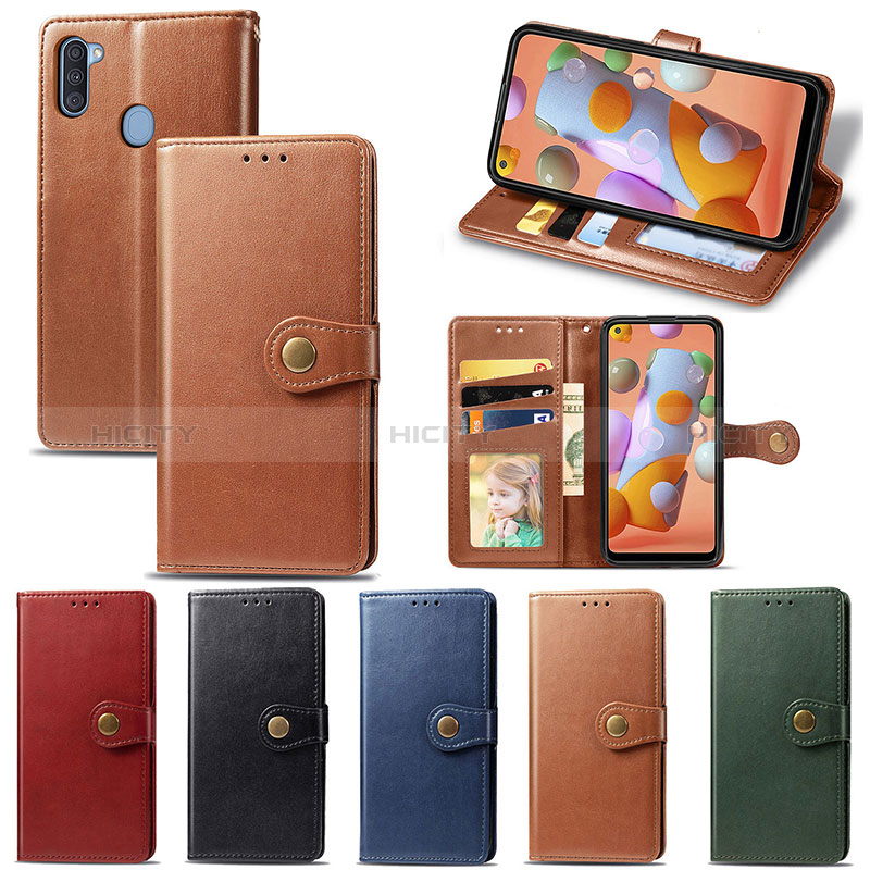 Funda de Cuero Cartera con Soporte Carcasa S05D para Samsung Galaxy A11