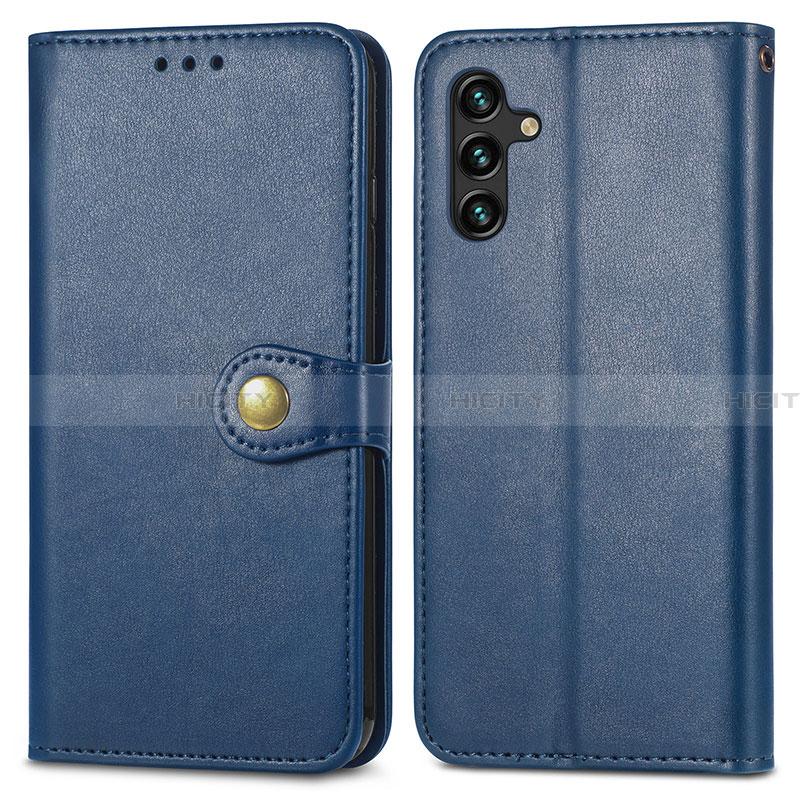 Funda de Cuero Cartera con Soporte Carcasa S05D para Samsung Galaxy A13 5G Azul