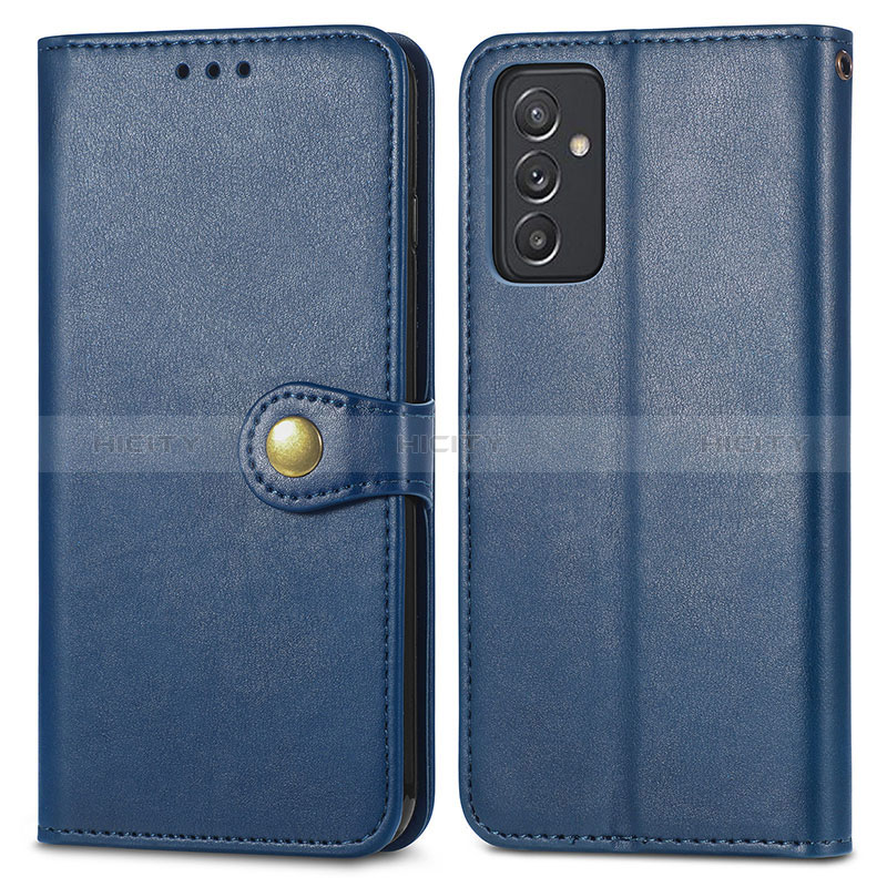 Funda de Cuero Cartera con Soporte Carcasa S05D para Samsung Galaxy A15 4G Azul