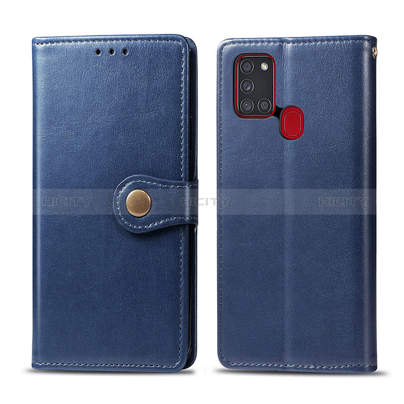 Funda de Cuero Cartera con Soporte Carcasa S05D para Samsung Galaxy A21s