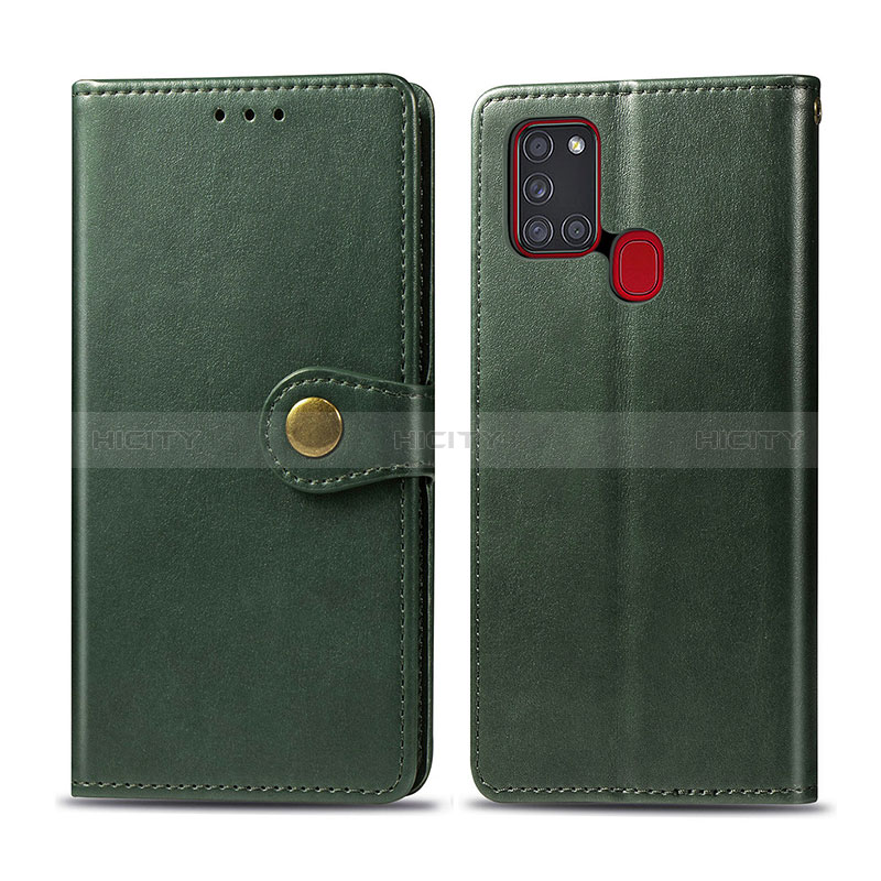 Funda de Cuero Cartera con Soporte Carcasa S05D para Samsung Galaxy A21s