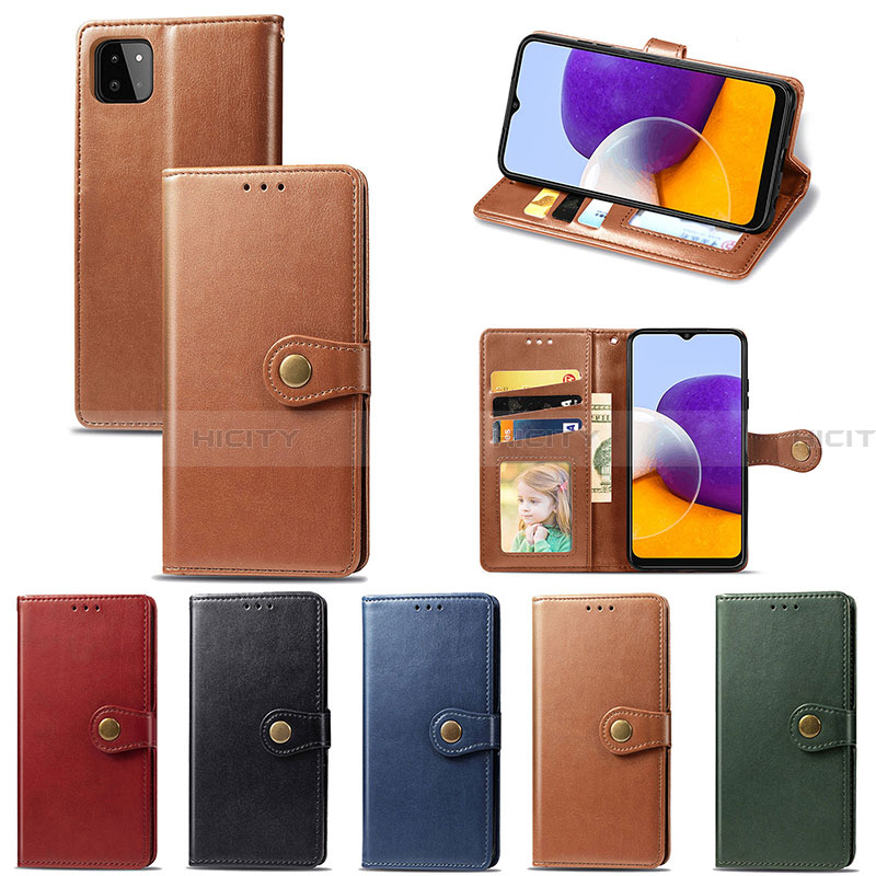 Funda de Cuero Cartera con Soporte Carcasa S05D para Samsung Galaxy A22 5G