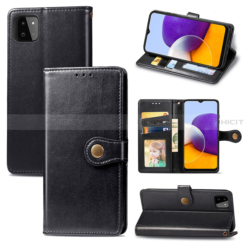 Funda de Cuero Cartera con Soporte Carcasa S05D para Samsung Galaxy A22 5G