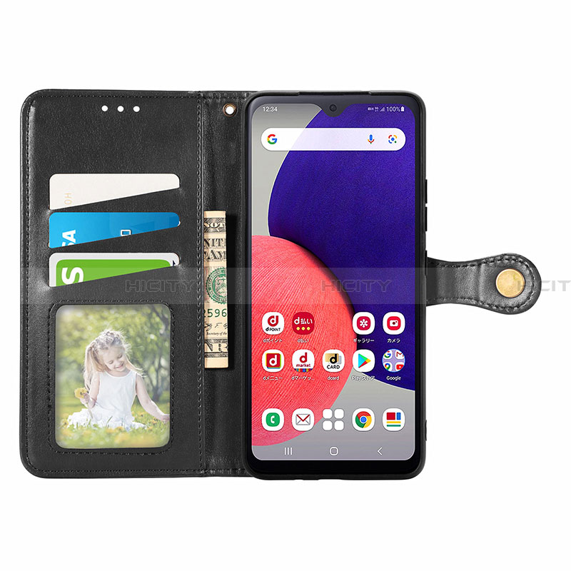 Funda de Cuero Cartera con Soporte Carcasa S05D para Samsung Galaxy A22 5G SC-56B