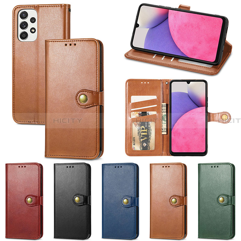 Funda de Cuero Cartera con Soporte Carcasa S05D para Samsung Galaxy A33 5G