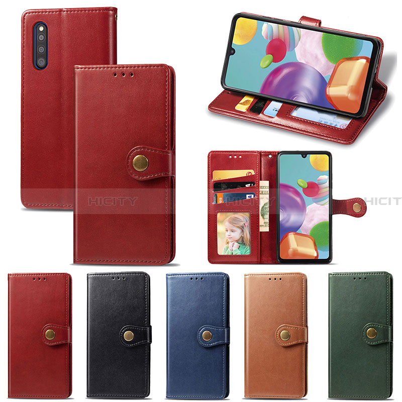 Funda de Cuero Cartera con Soporte Carcasa S05D para Samsung Galaxy A41 SC-41A