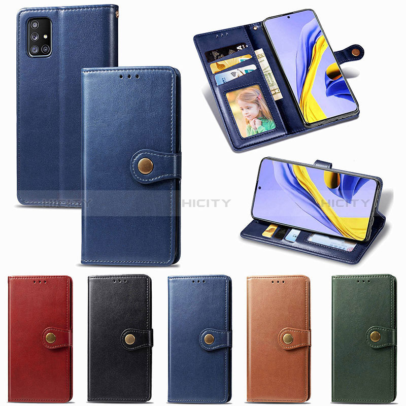 Funda de Cuero Cartera con Soporte Carcasa S05D para Samsung Galaxy A71 5G