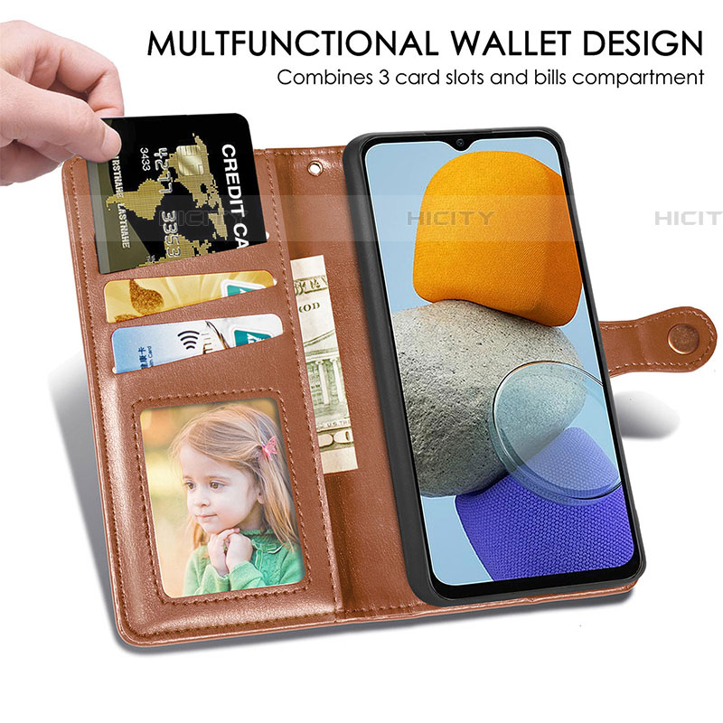 Funda de Cuero Cartera con Soporte Carcasa S05D para Samsung Galaxy F23 5G