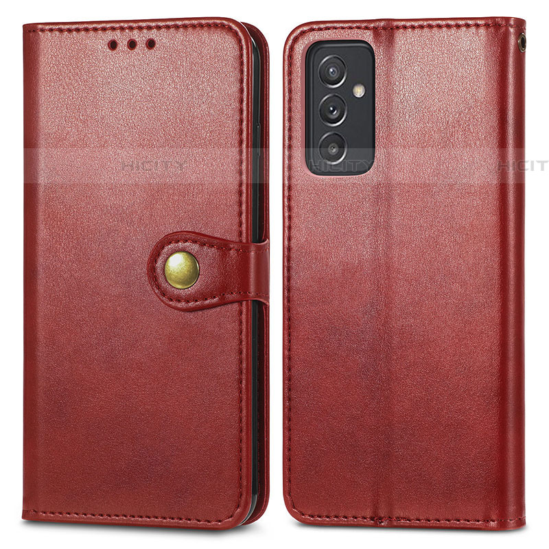 Funda de Cuero Cartera con Soporte Carcasa S05D para Samsung Galaxy F54 5G Rojo