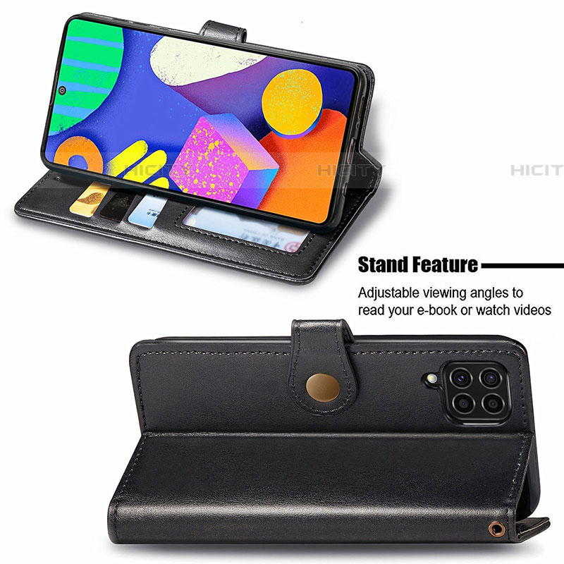 Funda de Cuero Cartera con Soporte Carcasa S05D para Samsung Galaxy F62 5G