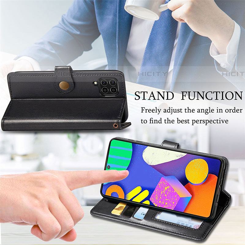 Funda de Cuero Cartera con Soporte Carcasa S05D para Samsung Galaxy F62 5G