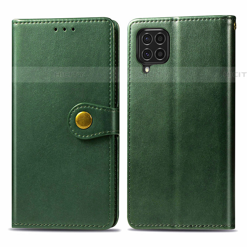 Funda de Cuero Cartera con Soporte Carcasa S05D para Samsung Galaxy F62 5G Verde