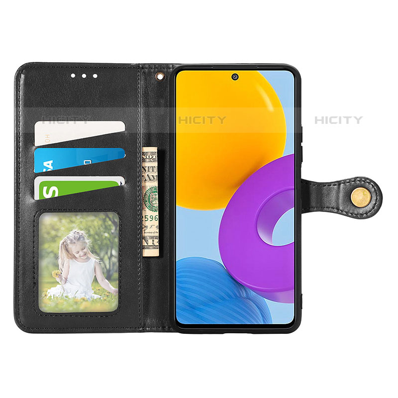 Funda de Cuero Cartera con Soporte Carcasa S05D para Samsung Galaxy M52 5G