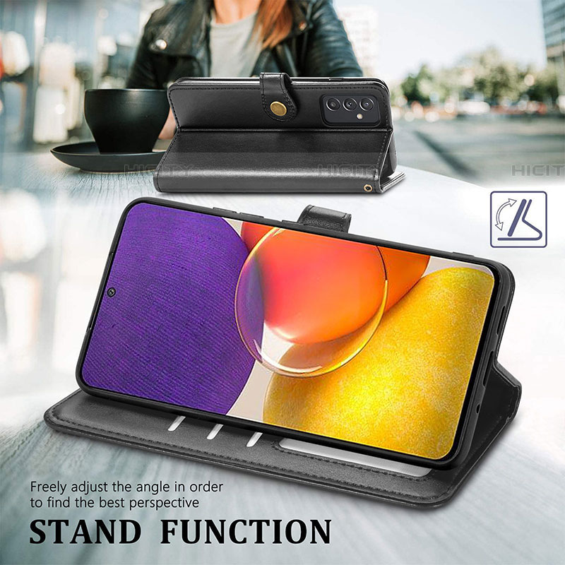 Funda de Cuero Cartera con Soporte Carcasa S05D para Samsung Galaxy M54 5G