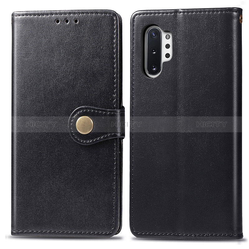 Funda de Cuero Cartera con Soporte Carcasa S05D para Samsung Galaxy Note 10 Plus 5G