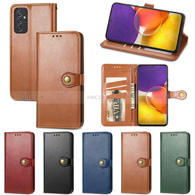 Funda de Cuero Cartera con Soporte Carcasa S05D para Samsung Galaxy Quantum2 5G