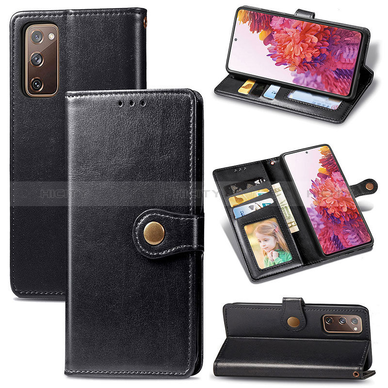 Funda de Cuero Cartera con Soporte Carcasa S05D para Samsung Galaxy S20 FE 4G