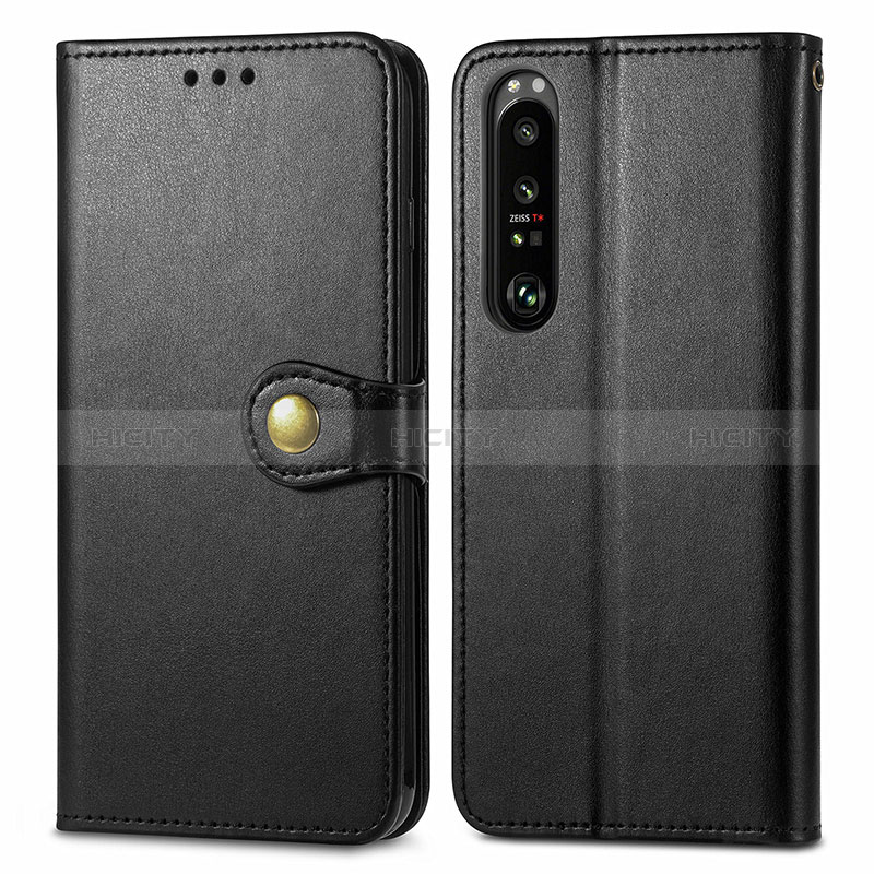 Funda de Cuero Cartera con Soporte Carcasa S05D para Sony Xperia 1 III