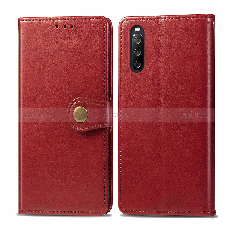 Funda de Cuero Cartera con Soporte Carcasa S05D para Sony Xperia 10 III Lite