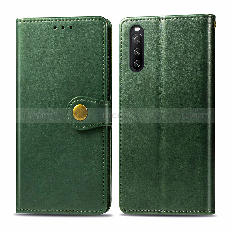 Funda de Cuero Cartera con Soporte Carcasa S05D para Sony Xperia 10 III SO-52B