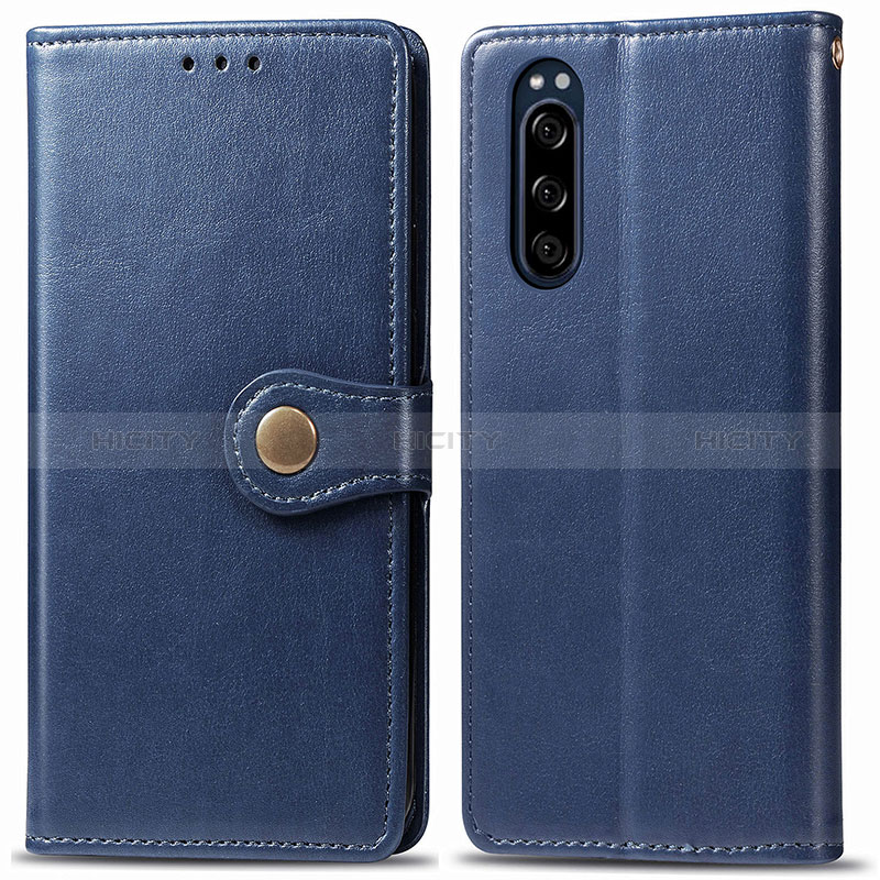 Funda de Cuero Cartera con Soporte Carcasa S05D para Sony Xperia 5