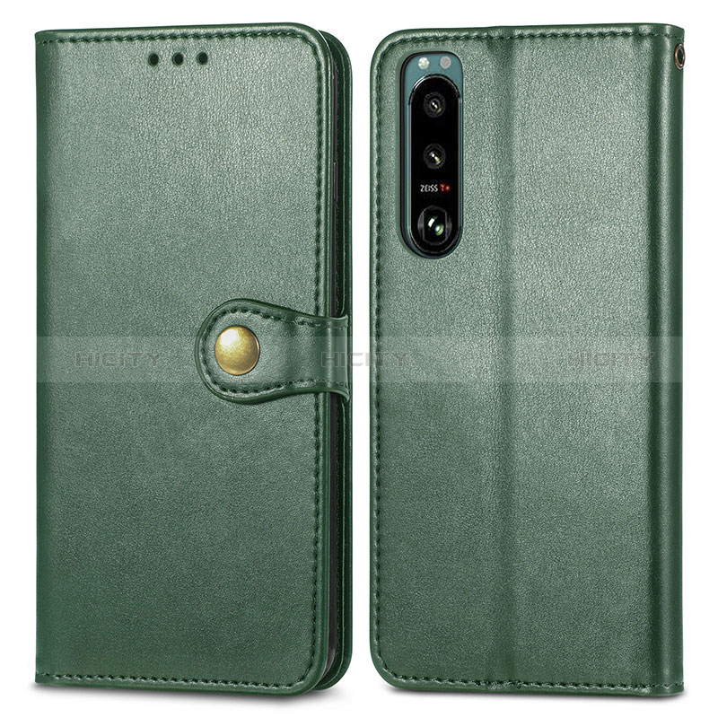 Funda de Cuero Cartera con Soporte Carcasa S05D para Sony Xperia 5 III SO-53B