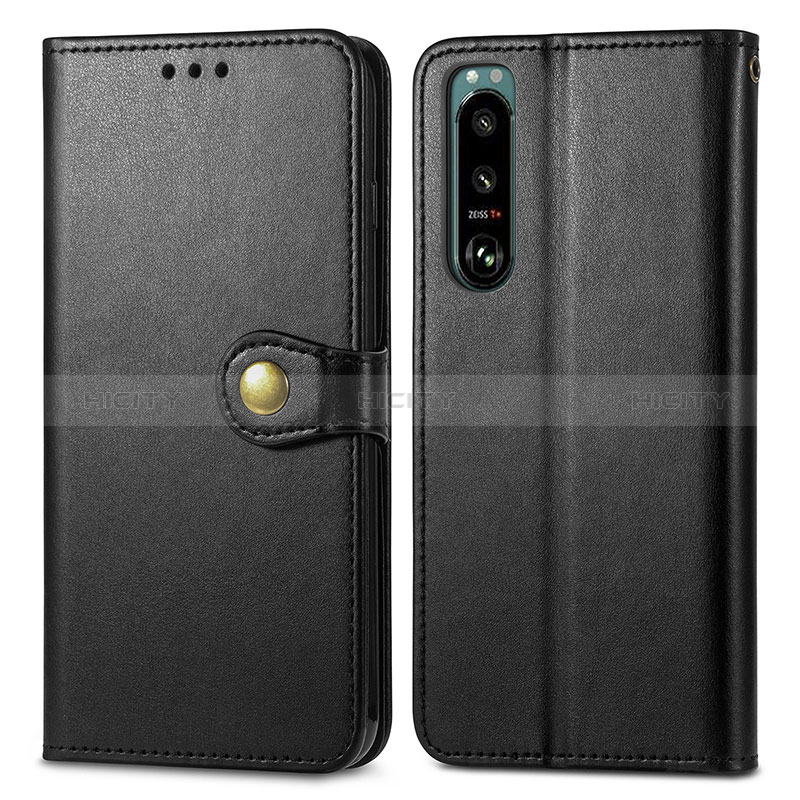 Funda de Cuero Cartera con Soporte Carcasa S05D para Sony Xperia 5 IV