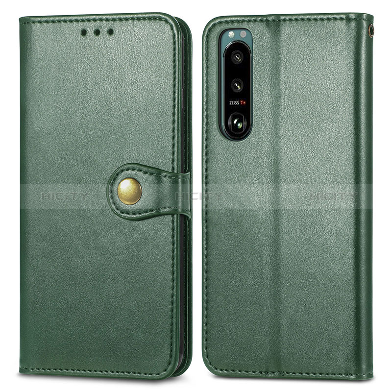 Funda de Cuero Cartera con Soporte Carcasa S05D para Sony Xperia 5 IV