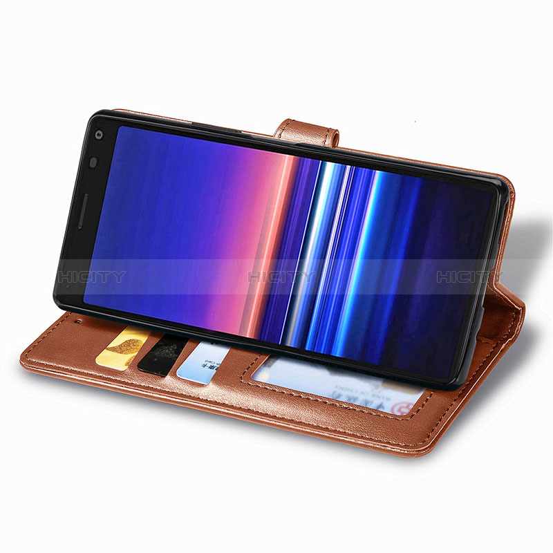 Funda de Cuero Cartera con Soporte Carcasa S05D para Sony Xperia 8