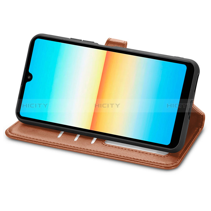 Funda de Cuero Cartera con Soporte Carcasa S05D para Sony Xperia Ace III SO-53C