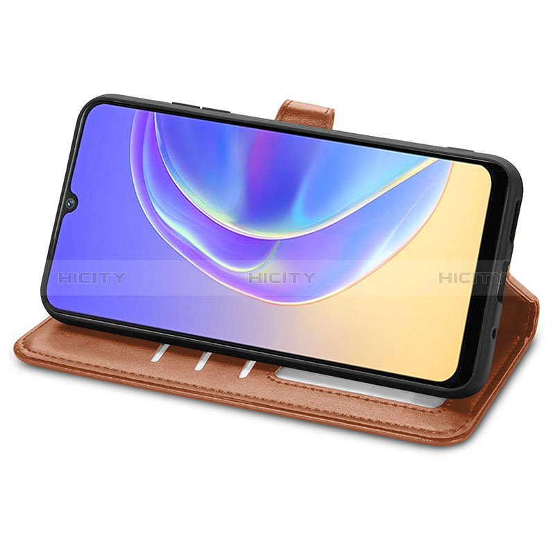 Funda de Cuero Cartera con Soporte Carcasa S05D para Vivo V21e 4G