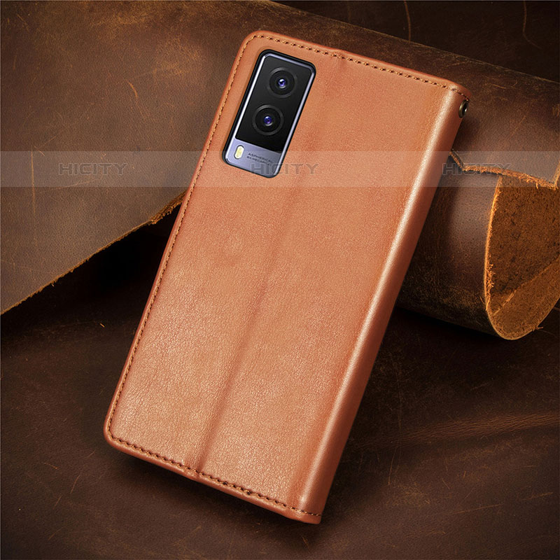 Funda de Cuero Cartera con Soporte Carcasa S05D para Vivo V21e 5G