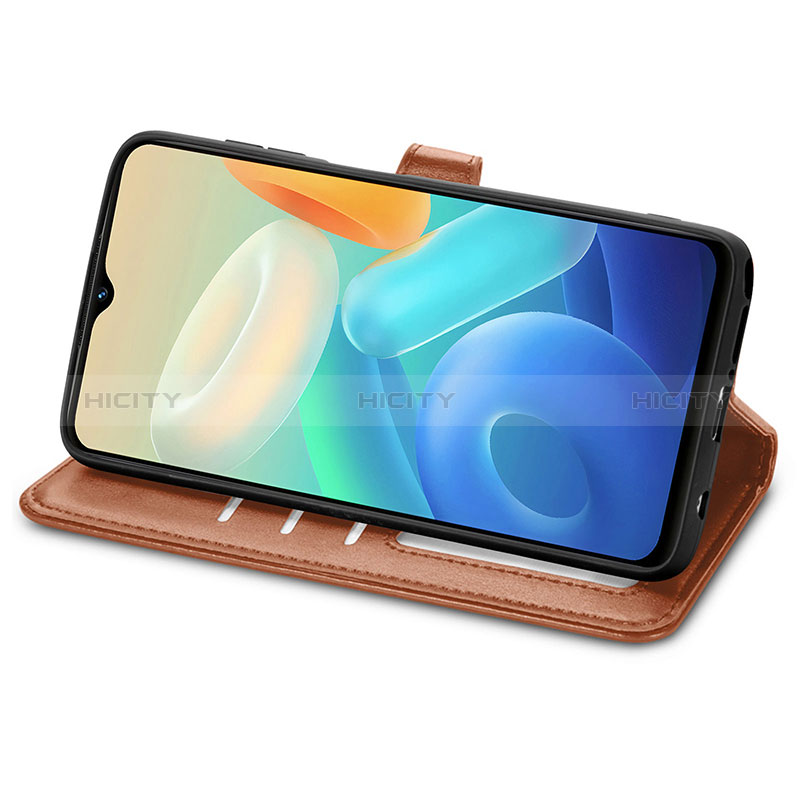 Funda de Cuero Cartera con Soporte Carcasa S05D para Vivo Y30 5G