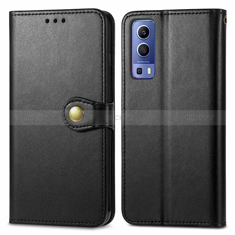 Funda de Cuero Cartera con Soporte Carcasa S05D para Vivo Y72 5G Negro