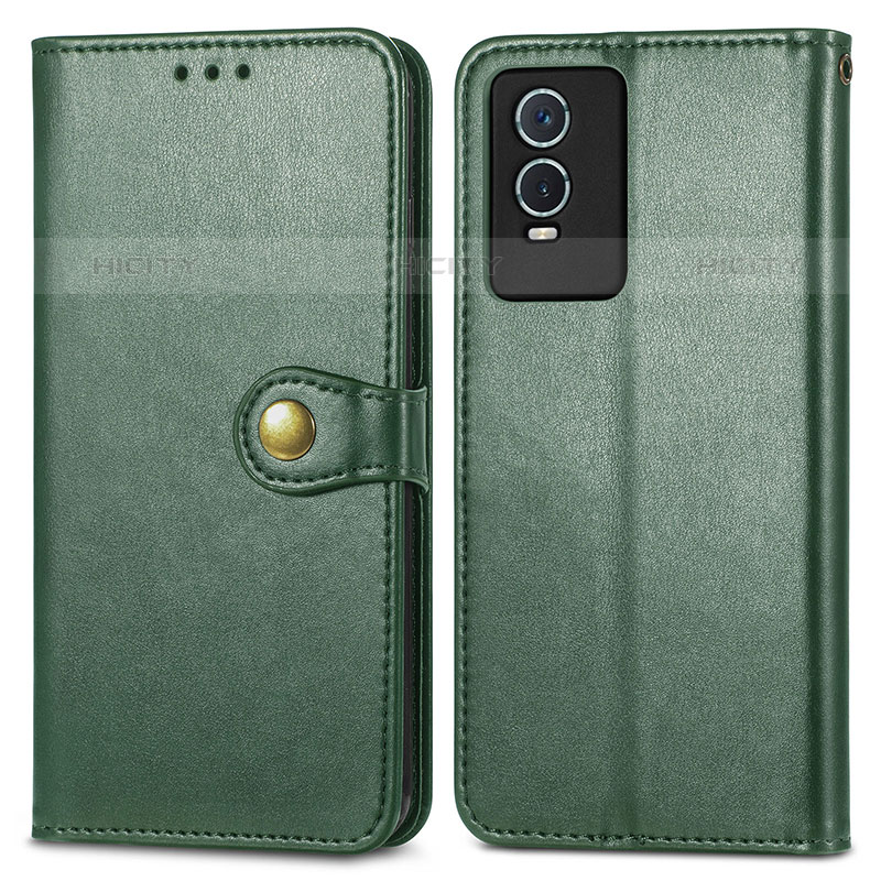 Funda de Cuero Cartera con Soporte Carcasa S05D para Vivo Y74s 5G