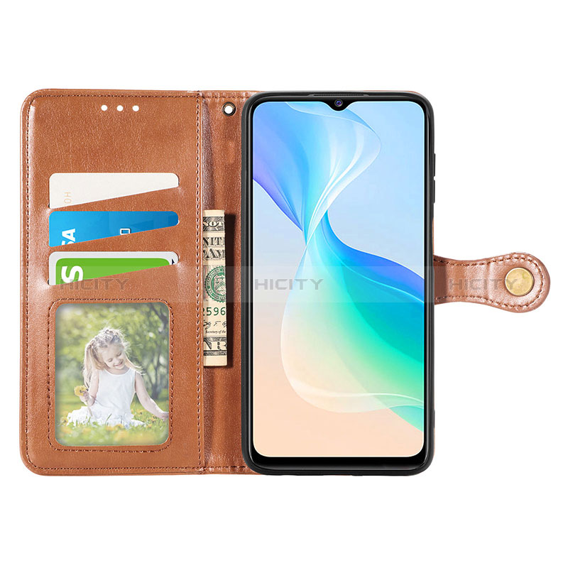 Funda de Cuero Cartera con Soporte Carcasa S05D para Vivo Y76 5G