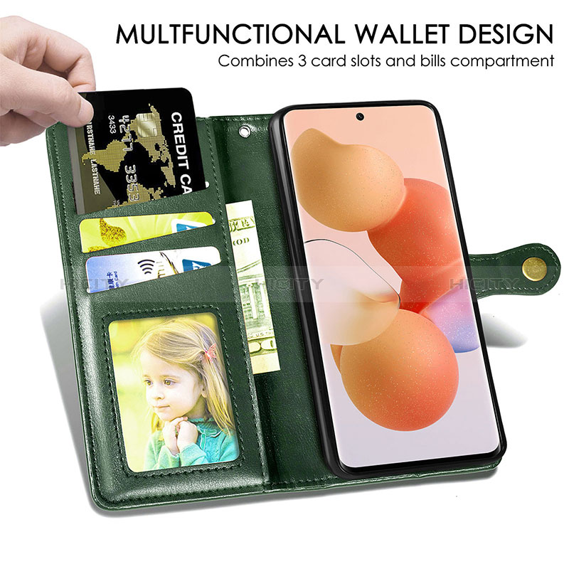 Funda de Cuero Cartera con Soporte Carcasa S05D para Xiaomi Civi 1S 5G