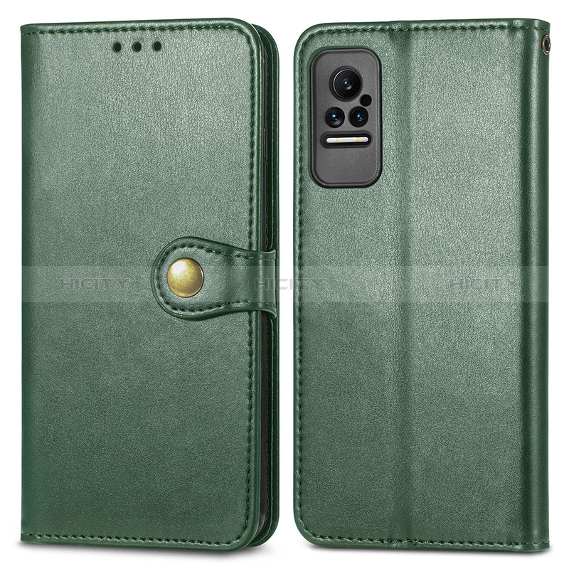 Funda de Cuero Cartera con Soporte Carcasa S05D para Xiaomi Civi 5G Verde