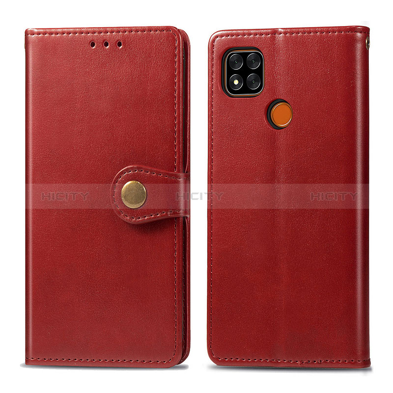 Funda de Cuero Cartera con Soporte Carcasa S05D para Xiaomi POCO C31 Rojo