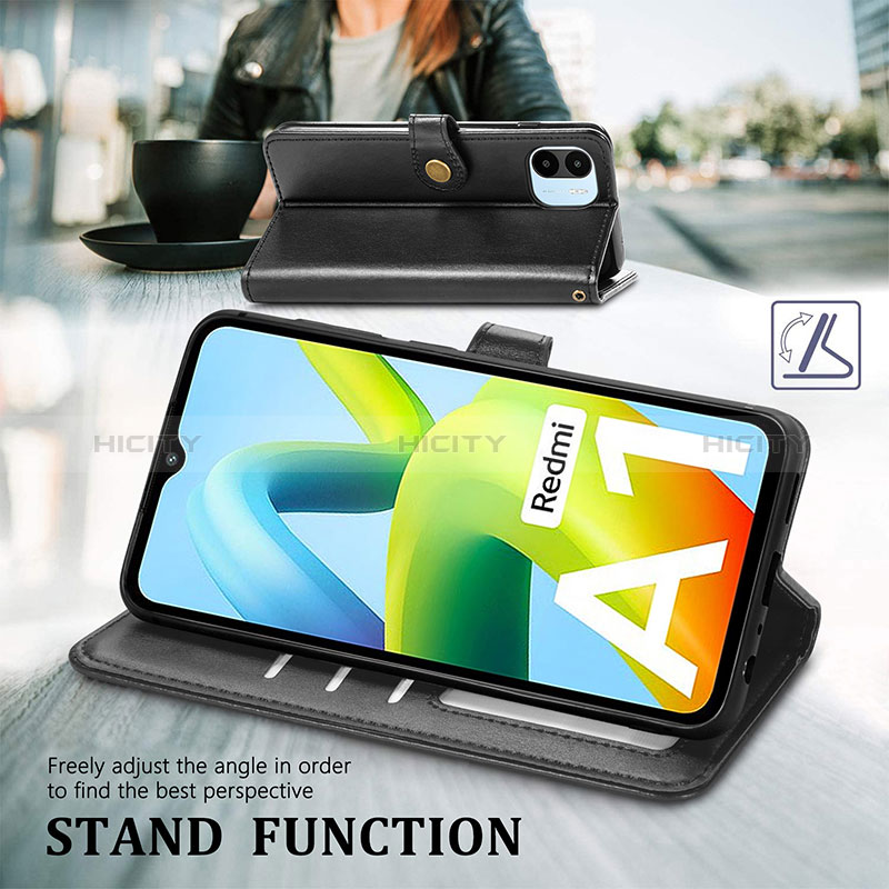 Funda de Cuero Cartera con Soporte Carcasa S05D para Xiaomi Poco C50