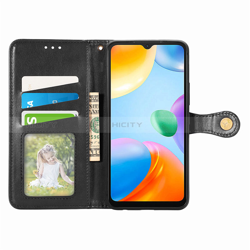 Funda de Cuero Cartera con Soporte Carcasa S05D para Xiaomi Redmi 10 India