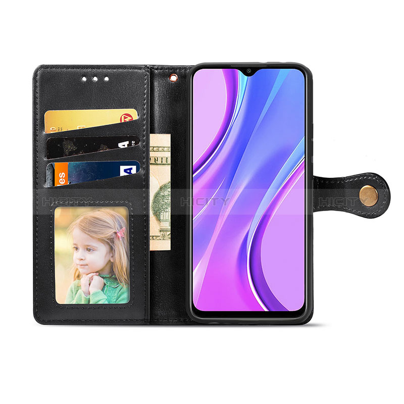 Funda de Cuero Cartera con Soporte Carcasa S05D para Xiaomi Redmi 9